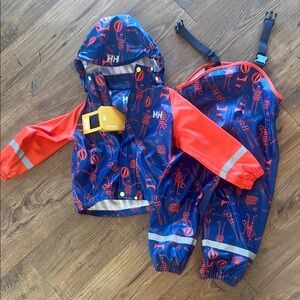 Helly Hansen Kids 3T Bergen Rain Suit, Jacket and Pants